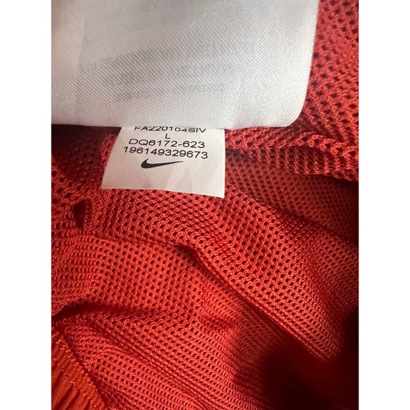 Nike Matching Set Lounge Shorts & T-Shirt Orange Activewear Casual Women's Large - Picture 13 of 15